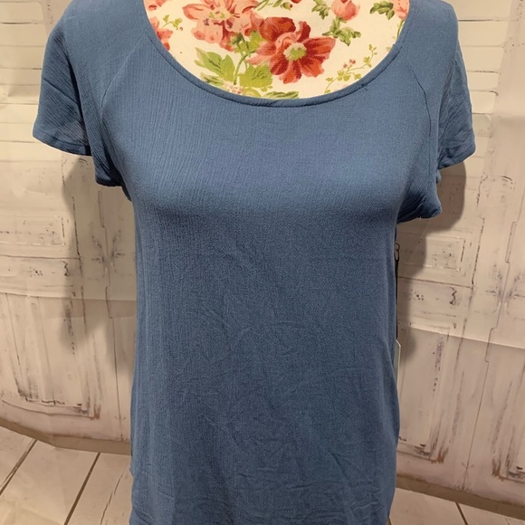 >>FREE<< Cross back light Blue Blouse  *115.1 - Picture 4 of 11